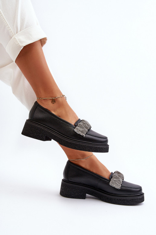 Zazoo 3419 sieviešu mokasīni    Melns Zazoo 3419 sieviešu mokasīni    Melns