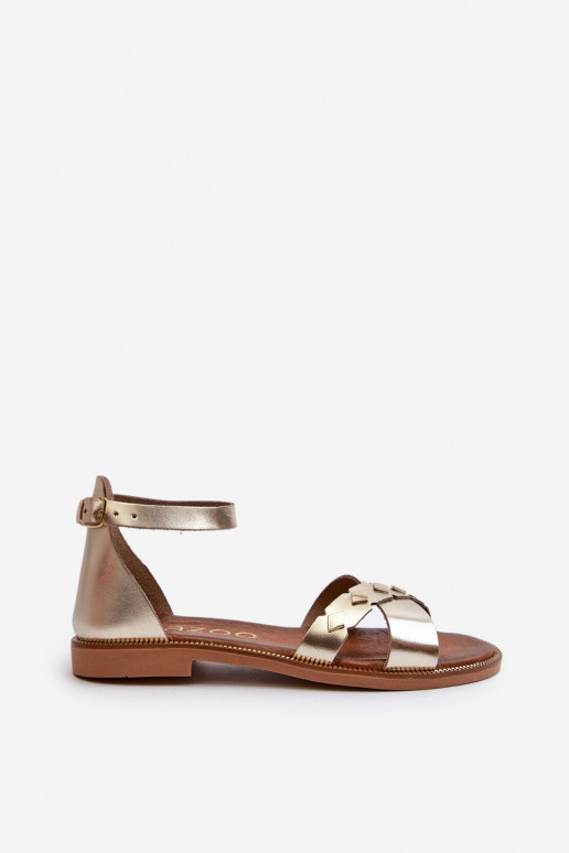 Zazoo 40378 zempapēžu Sieviešu basenes   Zelta krāsas Zazoo 40378 zempapēžu Sieviešu basenes   Zelta krāsas