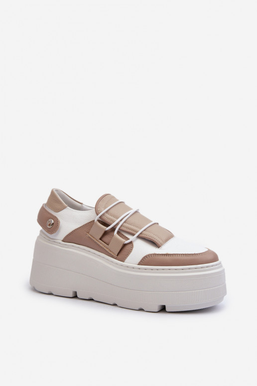 Zazoo 1833  modeļa apavi     smilšu krāsas-baltas krāsas