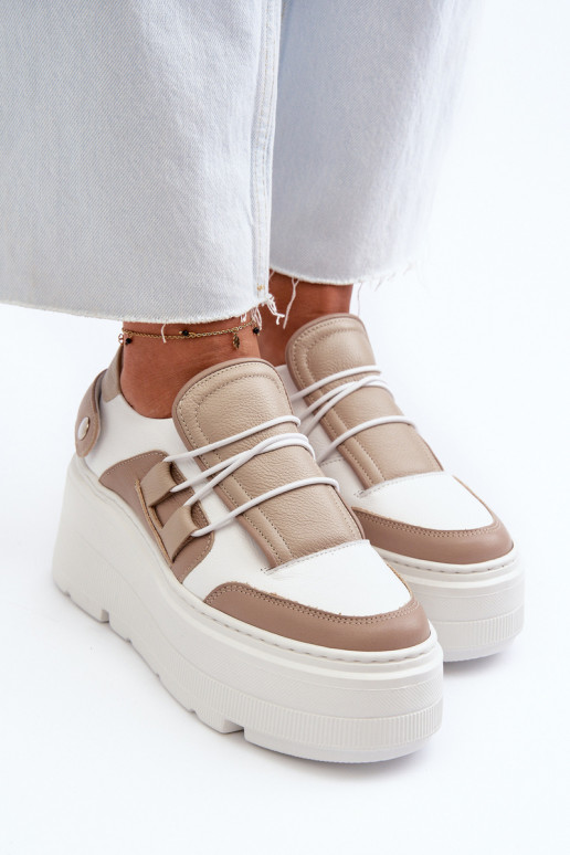 Zazoo 1833  modeļa apavi     smilšu krāsas-baltas krāsas