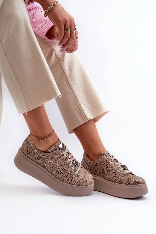   sporta apavi ar platformu  06191-10 smilšu krāsas