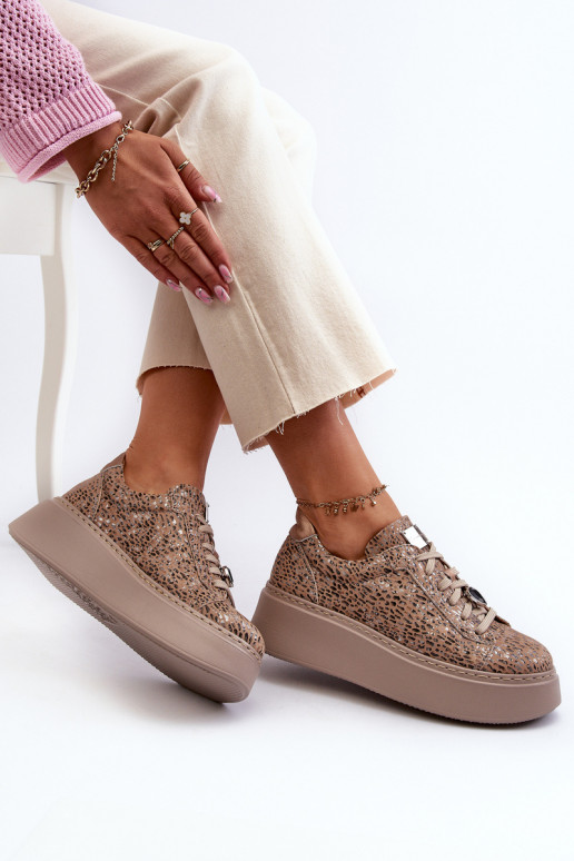   sporta apavi ar platformu  06191-10 smilšu krāsas