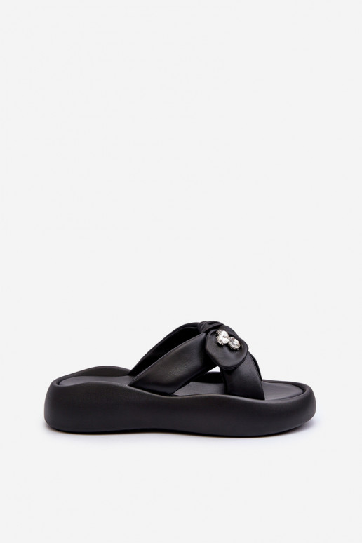 Čibas no dabīgas ādas  ar platformu Melns GOE NN2N4110 Čibas no dabīgas ādas  ar platformu Melns GOE NN2N4110