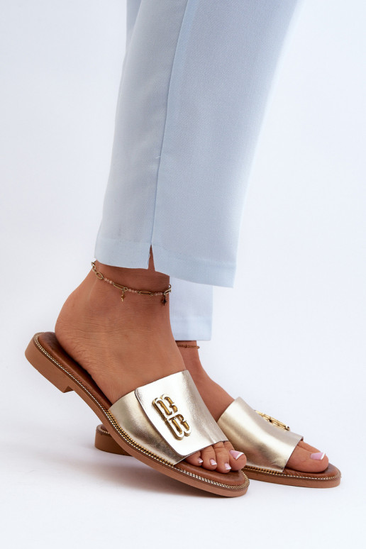 Zazoo 40384 Eleganta stila Čibas no dabīgas ādas  Zelta krāsas Zazoo 40384 Eleganta stila Čibas no dabīgas ādas  Zelta krāsas