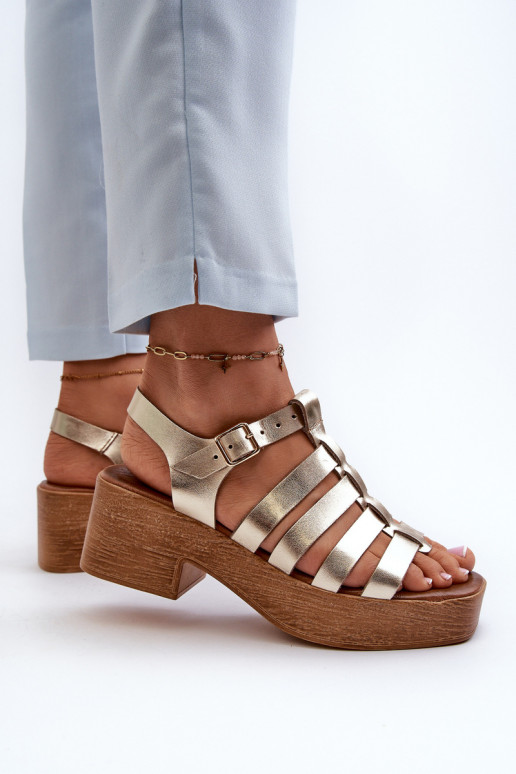 Zazoo 40410 Sieviešu basenes   Zelta krāsas Zazoo 40410 Sieviešu basenes   Zelta krāsas