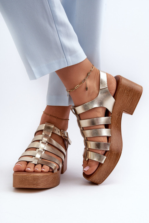 Zazoo 40410 Sieviešu basenes   Zelta krāsas Zazoo 40410 Sieviešu basenes   Zelta krāsas