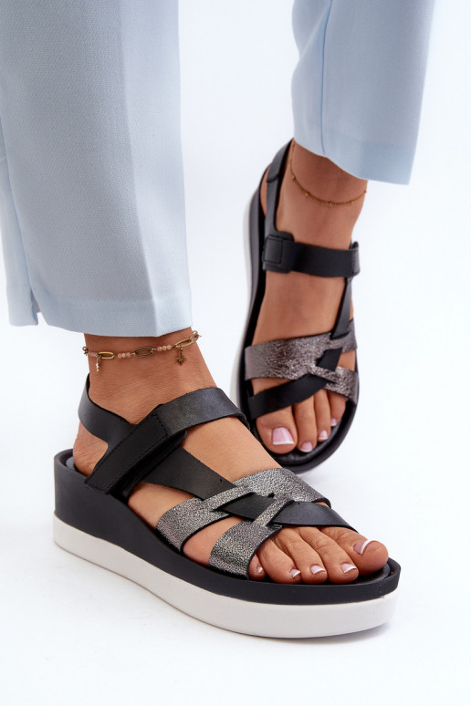 Zazoo 40397  Sieviešu basenes  ar platformu Melns Zazoo 40397  Sieviešu basenes  ar platformu Melns