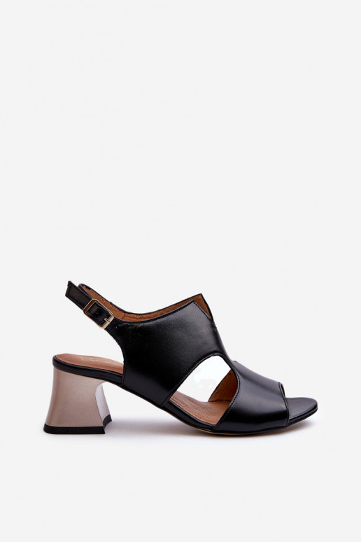 Sieviešu basenes   ar papēdi  06566-01 Melns Sieviešu basenes   ar papēdi  06566-01 Melns