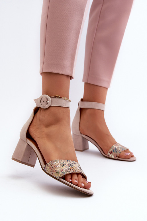 Eleganti augstpapēžu kurpes  04141-49 smilšu krāsas Eleganti augstpapēžu kurpes  04141-49 smilšu krāsas