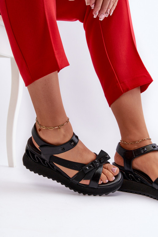 Sieviešu basenes ar bantītēm D&A CR956 Melns Sieviešu basenes ar bantītēm D&A CR956 Melns