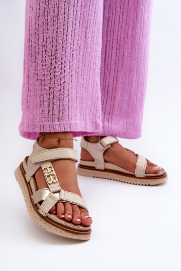 Zazoo 50103  Sieviešu basenes  ar platformu smilšu krāsas