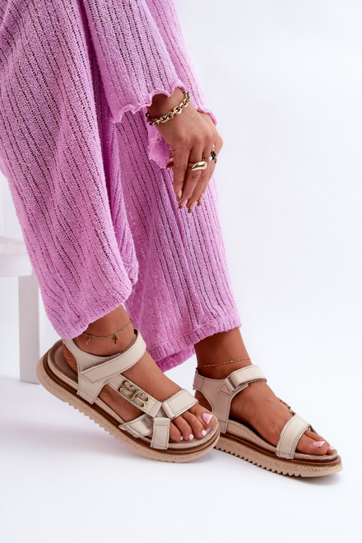 Zazoo 50103  Sieviešu basenes  ar platformu smilšu krāsas Zazoo 50103  Sieviešu basenes  ar platformu smilšu krāsas