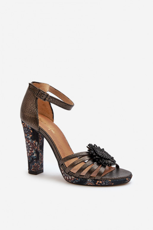 Sieviešu basenes ar ornamentiem  06620-20 pelēkas krāsas Sieviešu basenes ar ornamentiem  06620-20 pelēkas krāsas