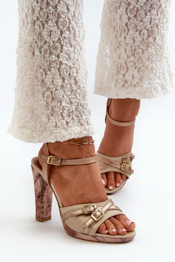 Sieviešu basenes  06564-22 smilšu krāsas-Zelta krāsas