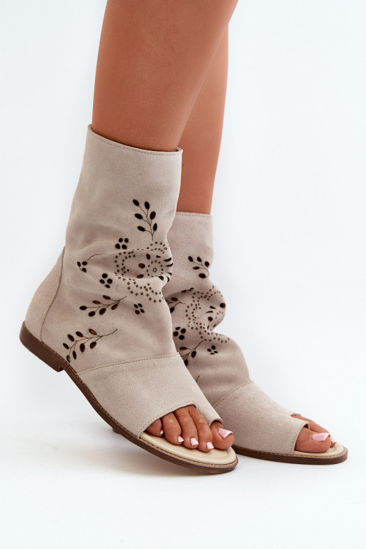 Zazoo 3437  Zamšādas basenes ar stulmu  Ziloņkaula krāsas Zazoo 3437  Zamšādas basenes ar stulmu  Ziloņkaula krāsas