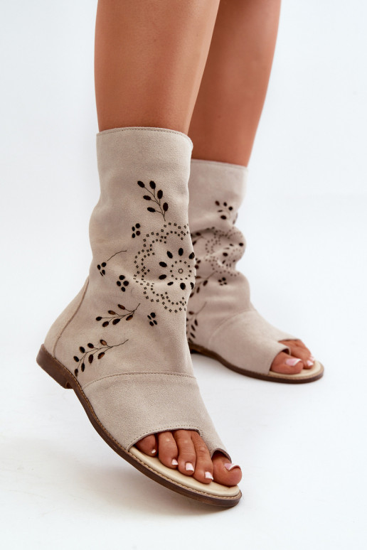 Zazoo 3437  Zamšādas basenes ar stulmu  Ziloņkaula krāsas Zazoo 3437  Zamšādas basenes ar stulmu  Ziloņkaula krāsas