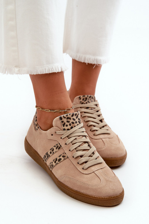 Zazoo N1068 zamšādas   modeļa apavi  smilšu krāsas