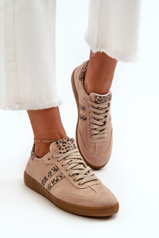 Zazoo N1068 zamšādas   modeļa apavi  smilšu krāsas