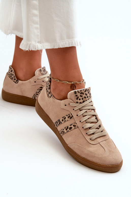 Zazoo N1068 zamšādas   modeļa apavi  smilšu krāsas