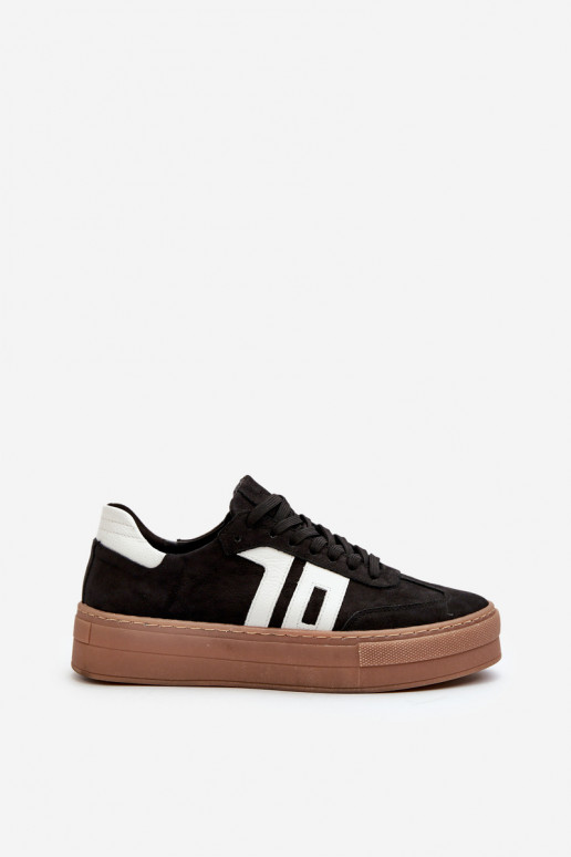 Zazoo N1095S2  modeļa apavi    ar platformu Melns