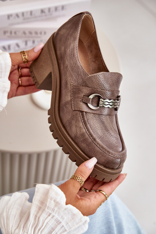 Zazoo 20175 apavi  ar papēdi Dabīgas ādas smilšu krāsas Zazoo 20175 apavi  ar papēdi Dabīgas ādas smilšu krāsas