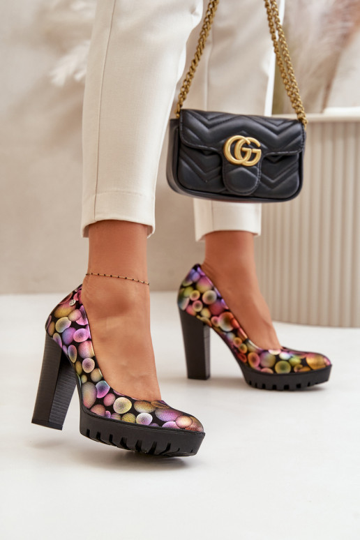 Kurpes ar papēdi  02629-39 Dažādu krāsu   Kurpes ar papēdi  02629-39 Dažādu krāsu