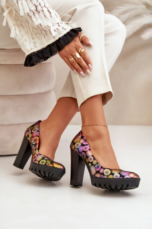 Kurpes ar papēdi  02629-39 Dažādu krāsu   Kurpes ar papēdi  02629-39 Dažādu krāsu