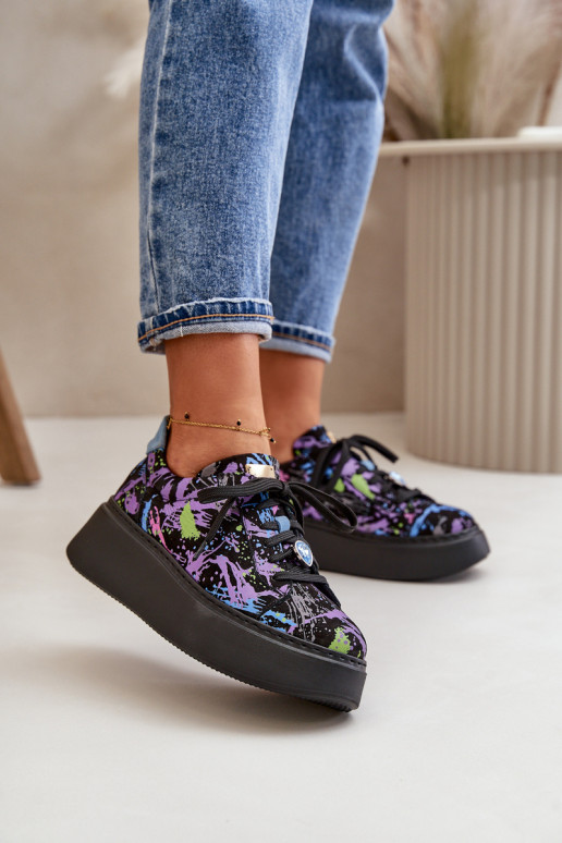   sporta apavi ar platformu  06191-05 Violeta krāsa