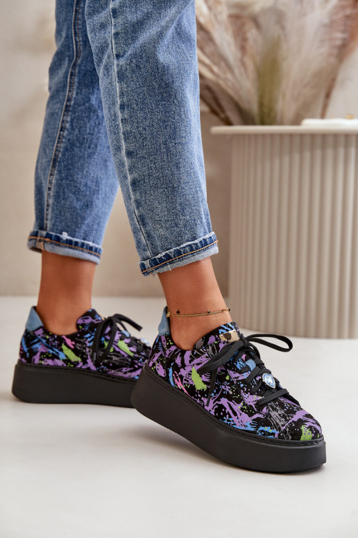   sporta apavi ar platformu  06191-05 Violeta krāsa