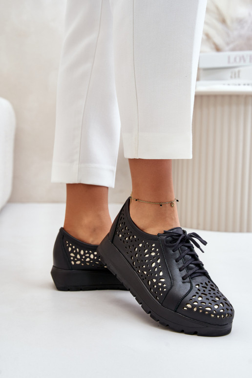 Zazoo 2973   apavi ar platformu  Melns Zazoo 2973   apavi ar platformu  Melns