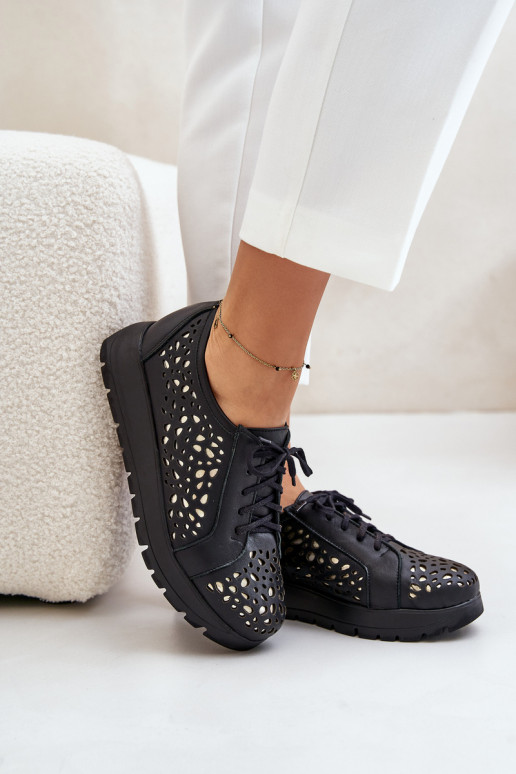 Zazoo 2973   apavi ar platformu  Melns Zazoo 2973   apavi ar platformu  Melns