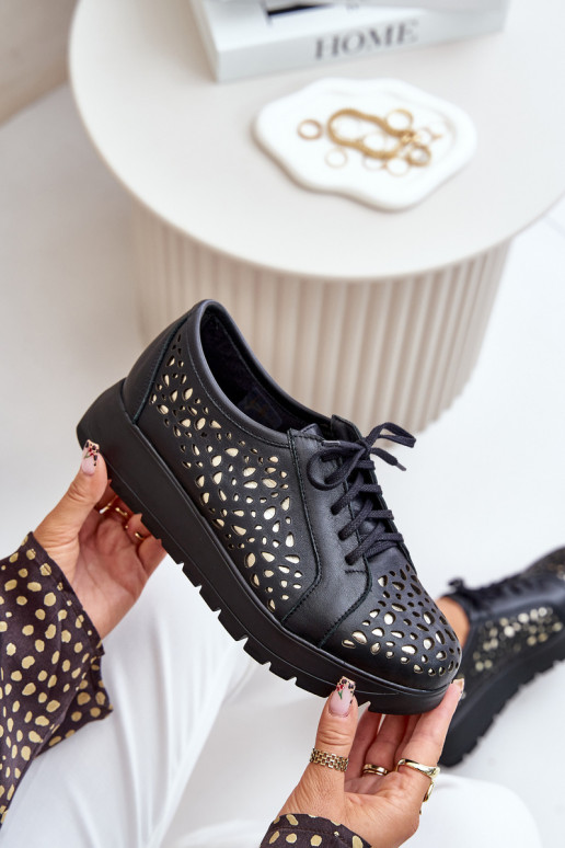 Zazoo 2973   apavi ar platformu  Melns Zazoo 2973   apavi ar platformu  Melns