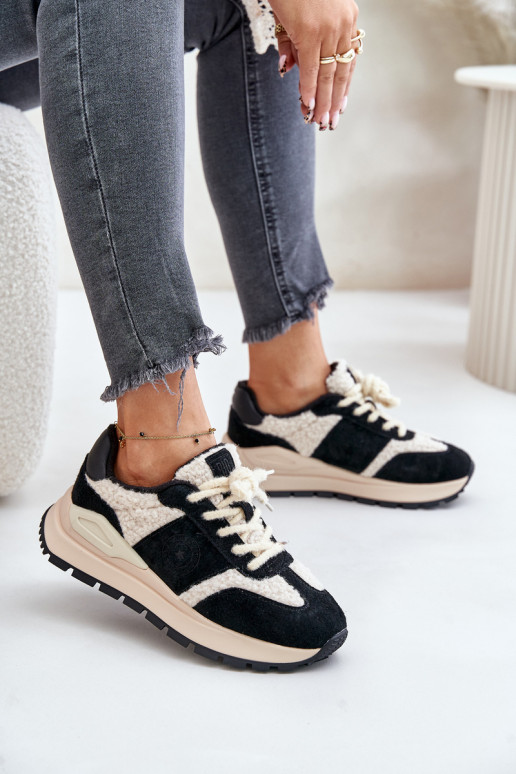 siltināti  modeļa apavi    Big Star OO274A318 HI-POLY SYSTEM Melns