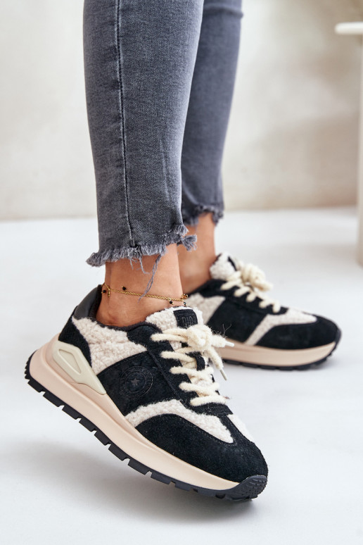 siltināti  modeļa apavi    Big Star OO274A318 HI-POLY SYSTEM Melns