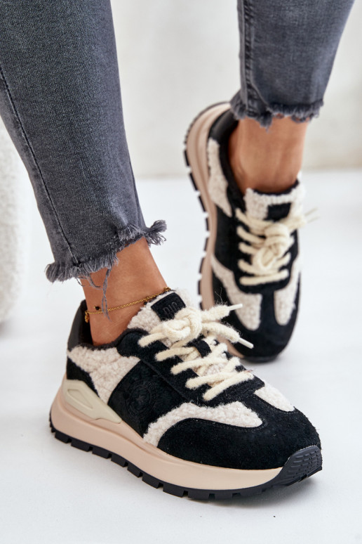 siltināti  modeļa apavi    Big Star OO274A318 HI-POLY SYSTEM Melns