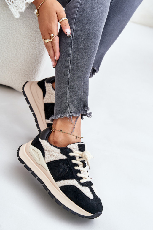 siltināti  modeļa apavi    Big Star OO274A318 HI-POLY SYSTEM Melns