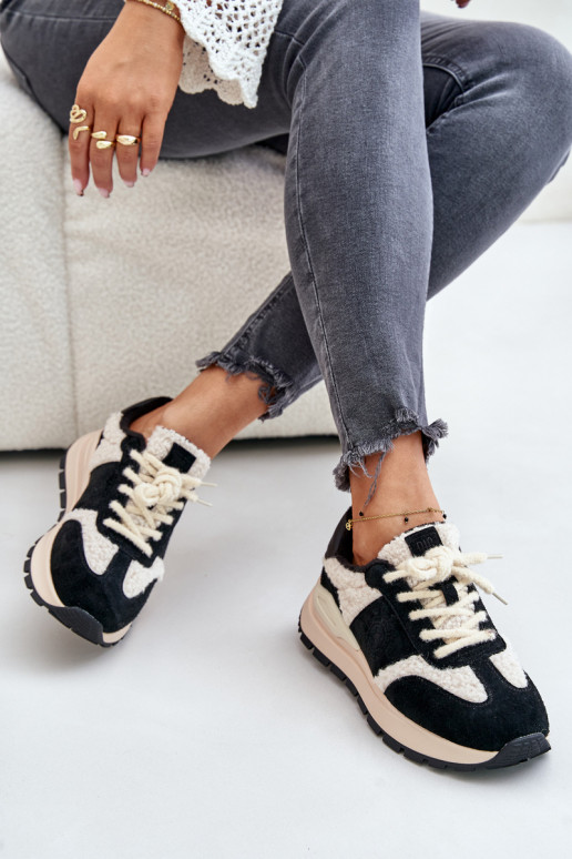 siltināti  modeļa apavi    Big Star OO274A318 HI-POLY SYSTEM Melns