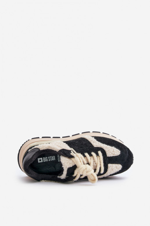 siltināti  modeļa apavi    Big Star OO274A318 HI-POLY SYSTEM Melns