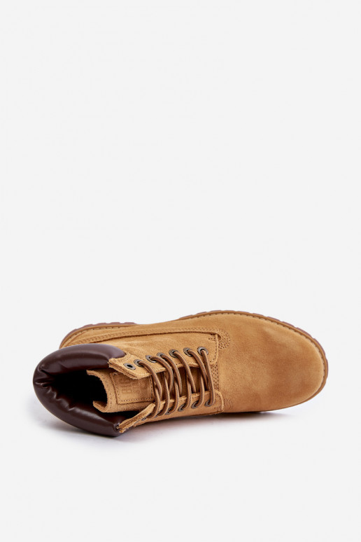 zamšādas siltināti apavi  Big Star OO174136 HI-POLY SYSTEM Camel zamšādas siltināti apavi  Big Star OO174136 HI-POLY SYSTEM Camel