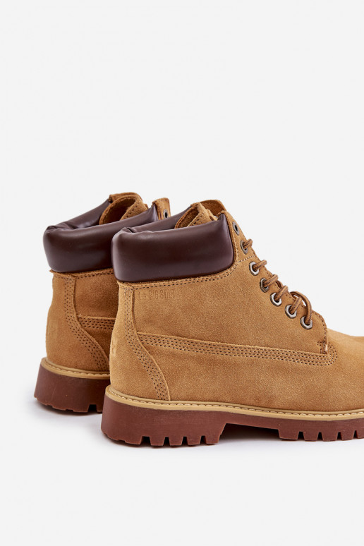 zamšādas siltināti apavi  Big Star OO174136 HI-POLY SYSTEM Camel zamšādas siltināti apavi  Big Star OO174136 HI-POLY SYSTEM Camel