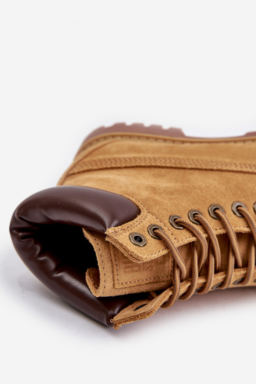 zamšādas siltināti apavi  Big Star OO174136 HI-POLY SYSTEM Camel zamšādas siltināti apavi  Big Star OO174136 HI-POLY SYSTEM Camel