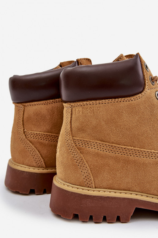 zamšādas siltināti apavi  Big Star OO174136 HI-POLY SYSTEM Camel zamšādas siltināti apavi  Big Star OO174136 HI-POLY SYSTEM Camel