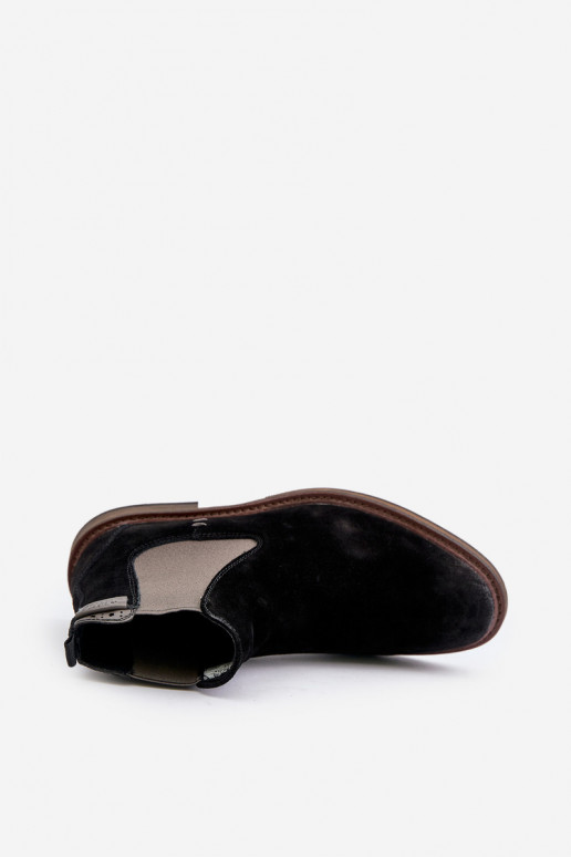 zamšādas stilīgi puszābaki  Big Star OO174154 Melns