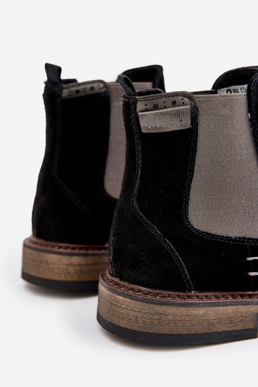 zamšādas stilīgi puszābaki  Big Star OO174154 Melns