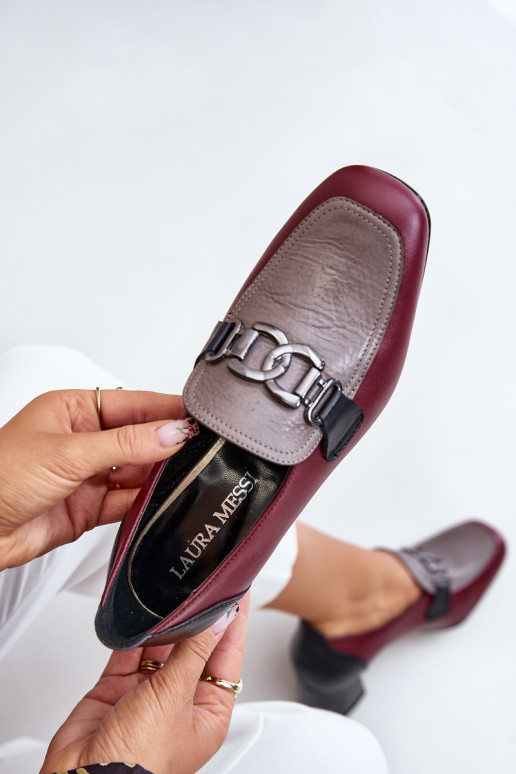 Kurpes ar papēdi  Laura Messi 2861 bordo krāsas   Kurpes ar papēdi  Laura Messi 2861 bordo krāsas