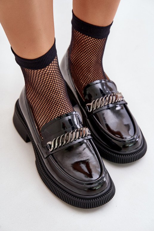 Lakoti mokasīni Mokasīni ar ornamentiem D&A LZ42-030 Melns  Lakoti mokasīni Mokasīni ar ornamentiem D&A LZ42-030 Melns