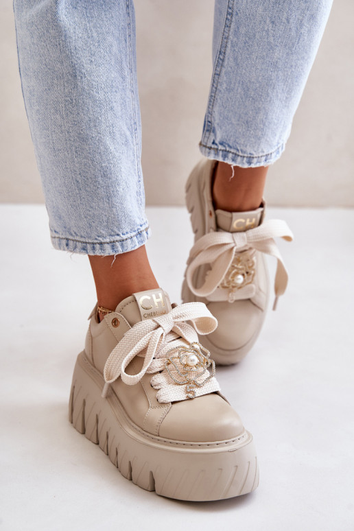  modeļa apavi    CheBello 4530 smilšu krāsas