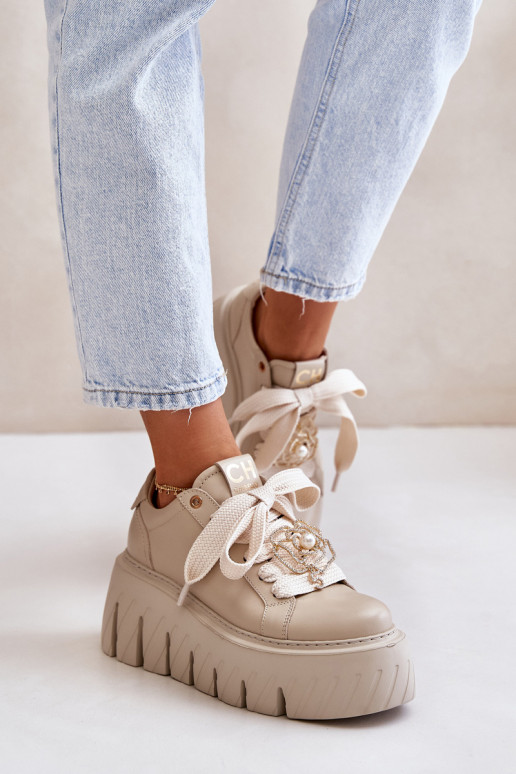  modeļa apavi    CheBello 4530 smilšu krāsas