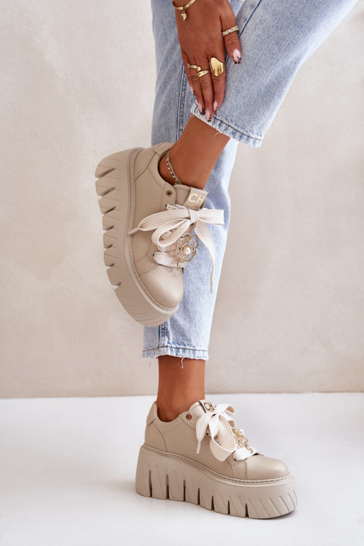  modeļa apavi    CheBello 4530 smilšu krāsas