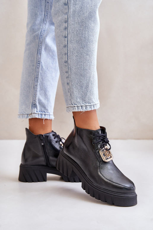 Zazoo 2952 sieviešu zābaki  Melns